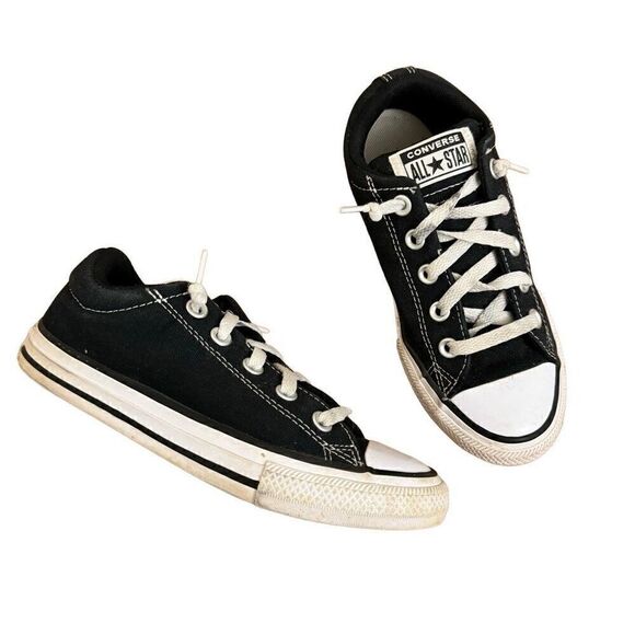 Converse Chuck Taylor All Star Madison Low Top Sneakers Black Size 2 Youth - Picture 7 of 7